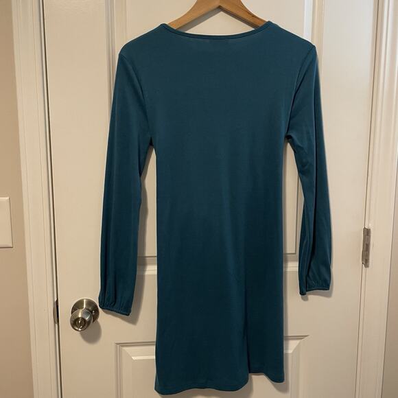 Pink Lilly Chic Mini Dress XS Tie Front Waist Soft Office Casual Stretch Comfy - Picture 3 of 9